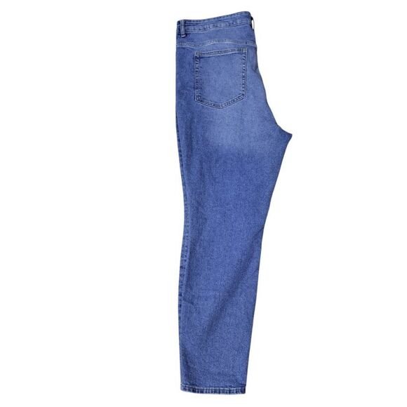 H&M Women's Light Blue Denim High Waist Skinny Jeans Plus Size XXL - Picture 4 of 8